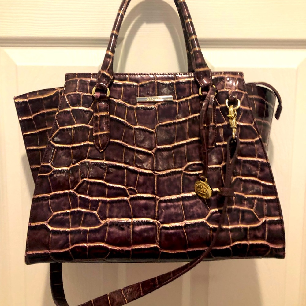 Plum Brahmin Bag! Unique!